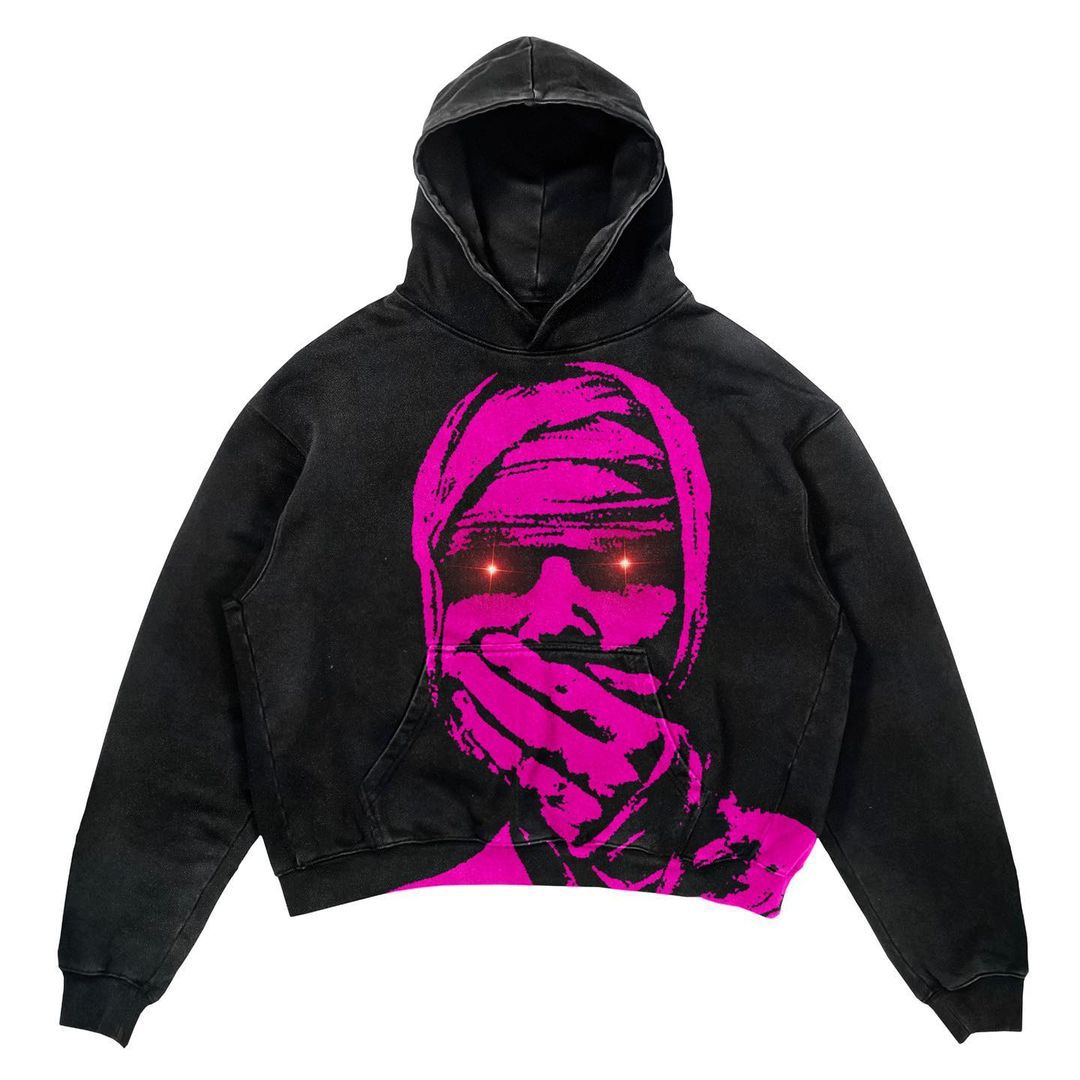 Punk Design Hoodie - Harajuku Streetwear Y2K Fashion
