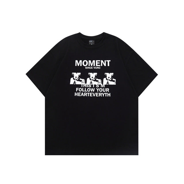 Men's Soft Y2K Style Graphic Tee - Vintage Harajuku Fashion