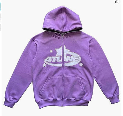 2023 Y2K Style Men's Full-Zip Hoodie Casual Jacket