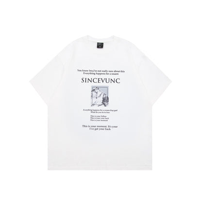 Men's Soft Y2K Style Graphic Tee - Vintage Harajuku Fashion