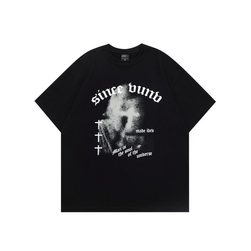 Men's Soft Y2K Style Graphic Tee - Vintage Harajuku Fashion