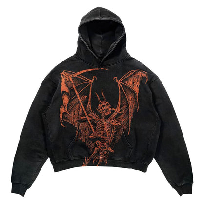 Punk Design Hoodie - Harajuku Streetwear Y2K Fashion