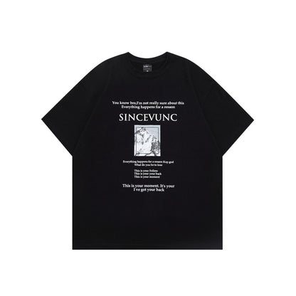 Men's Soft Y2K Style Graphic Tee - Vintage Harajuku Fashion