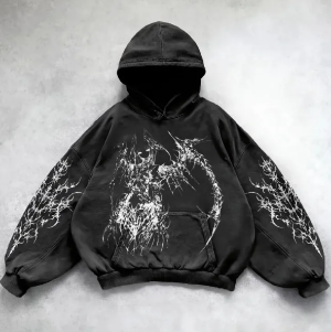 Urban Vibe Hooded Y2K Streetwear Sweatshirt
