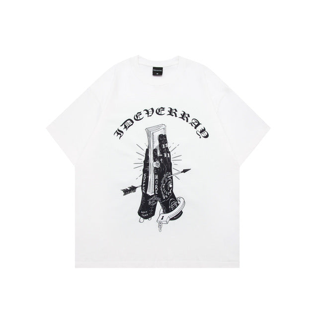 Men's Soft Y2K Style Graphic Tee - Vintage Harajuku Fashion