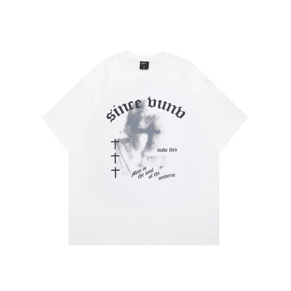 Men's Soft Y2K Style Graphic Tee - Vintage Harajuku Fashion