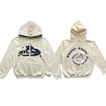 2023 Y2K Style Men's Full-Zip Hoodie Casual Jacket