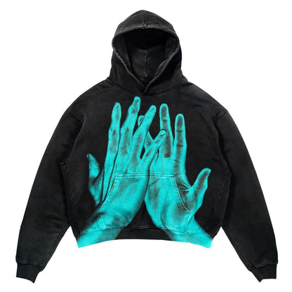 Punk Design Hoodie - Harajuku Streetwear Y2K Fashion
