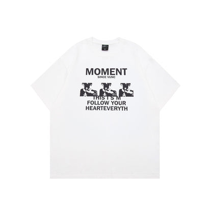 Men's Soft Y2K Style Graphic Tee - Vintage Harajuku Fashion