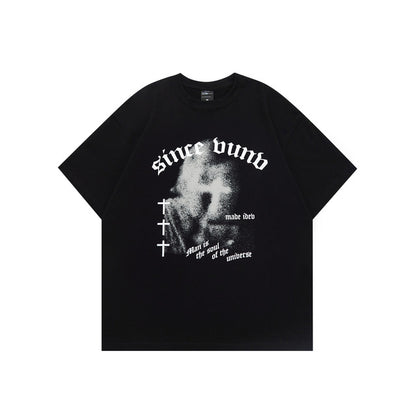 Men's Soft Y2K Style Graphic Tee - Vintage Harajuku Fashion