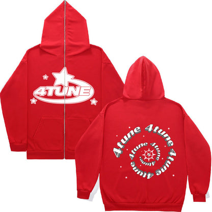 2023 Y2K Style Men's Full-Zip Hoodie Casual Jacket
