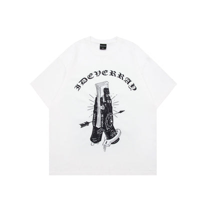 Men's Soft Y2K Style Graphic Tee - Vintage Harajuku Fashion