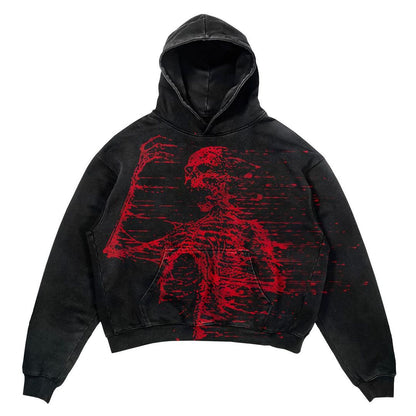 Punk Design Hoodie - Harajuku Streetwear Y2K Fashion