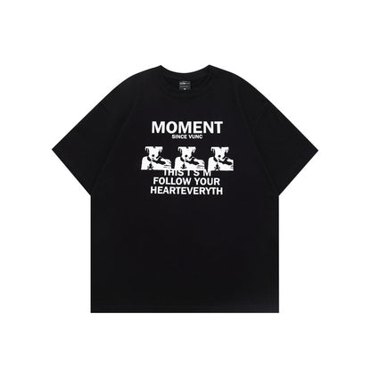 Men's Soft Y2K Style Graphic Tee - Vintage Harajuku Fashion